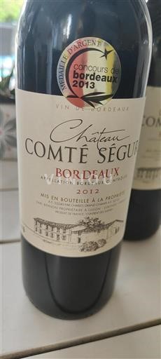 Bordeaux Château Comté Ségur 2012
