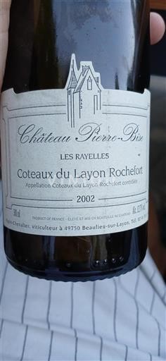 Loirevallei Coteaux du Layon Château Pierre-Bise Les Rayelles 2002