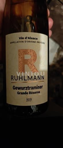 Alsácia Gewurztraminer Grand Cru Ruhlmann Grande Réserve 2021