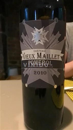 Burdeos Pomerol Château Vieux Maillet 2010