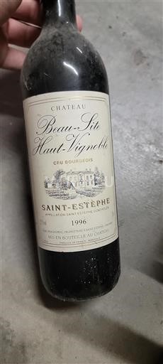 Bordeaux Saint-Estèphe Cru Bourgeois Château Beau-Site Haut-Vignoble 1996
