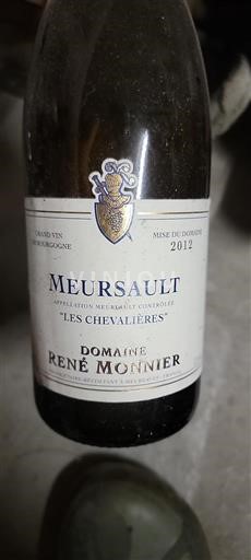 Burgundi Meursault Domaine René Monnier Les Chevalières 2012