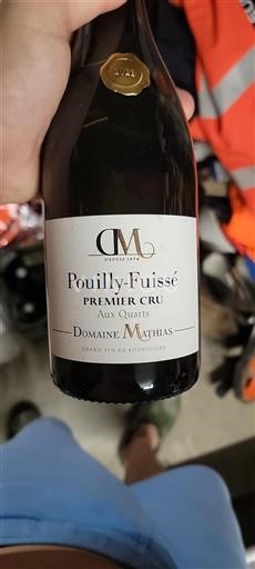 Burgund Pouilly-fuissé Premier Cru Domaine Mathias Aux Quarts 2021