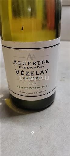 Borgogna Volnay Aegerter Réserve Personnelle 2016