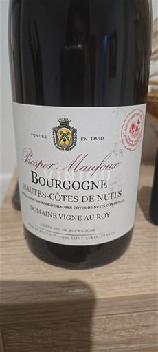 Borgonha Hautes Côtes de Nuits Prosper Maufoux Domaine Vigne au Roy 2022