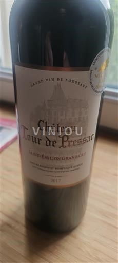 Bordeaux Saint-Émilion Grand Cru Grand Cru Château Tour de Pressac 2017