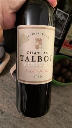 Bordéus Saint-Julien Grand Cru Château Talbot 2010