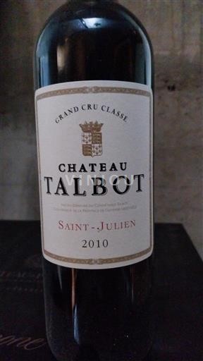 Bordeaux Saint-Julien Grand Cru Château Talbot 2010
