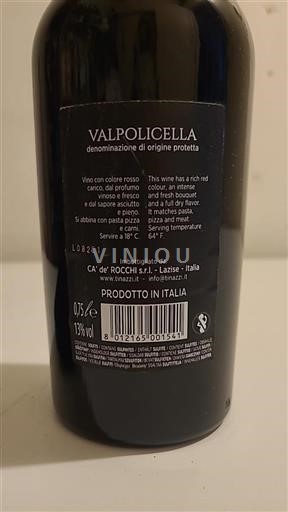 Benecija Valpolicella Ca' de' Rocchi 2019