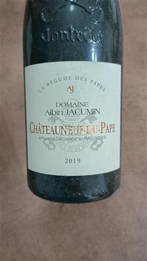Vale do Ródano Châteauneuf-du-Pape Domaine Albin JACUMIN La Bégude des Papes 2019