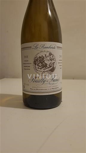 Loiredalen Pouilly-fumé Domaine Landrat-Guyollot La Rambarde 2018