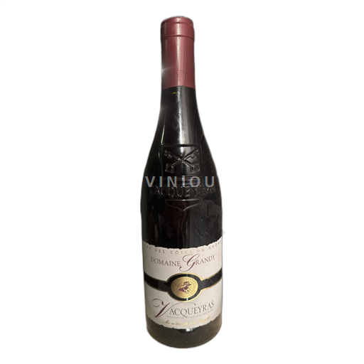 Vin Rouge sec Grenache,Syrah,Mourvèdre Domaine Grandy 2020 France Vallée du Rhône Vacqueyras AOC