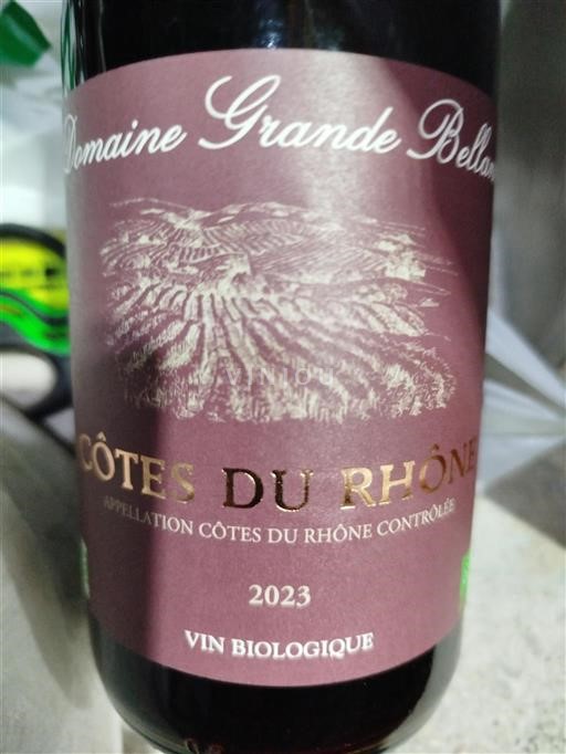 Rona dolina Côtes-du-Rhône Domaine Grande Bellane 2023