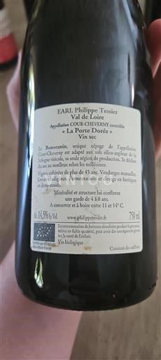 Loire Valley Cour-cheverny EARL Philippe Tessier La Porte Dorée 2015