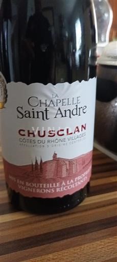 Alsace Chasselas La Chapelle Saint André Ei vuosikertaa
