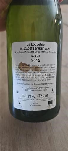 Loirevallei Muscadet-Sèvre-et-Maine La Louvetrie 2015