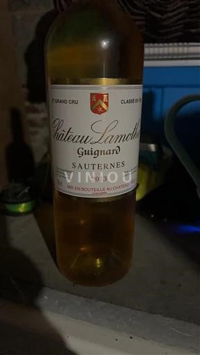 Vin Blanc liquoreux Lamothe-Guignard 2013 France Bordeaux Sauternes AOC Grand Cru
