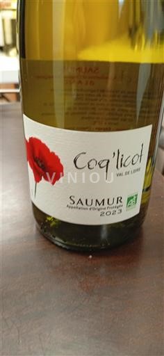 Thung lũng sông Loire Saumur Coq'licot 2023