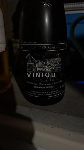 Loiredalen Bonnezeaux Domaine Des Gagneries Les Hauts Fleurs 2007