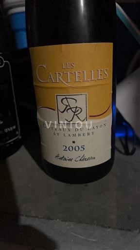 Loire Valley Coteaux-du-Layon Antoine Chéreau Les Cartelles 2005