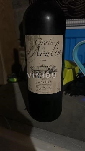 Sudoeste Madiran Vigne du Moulin Grain du Moulin 2006