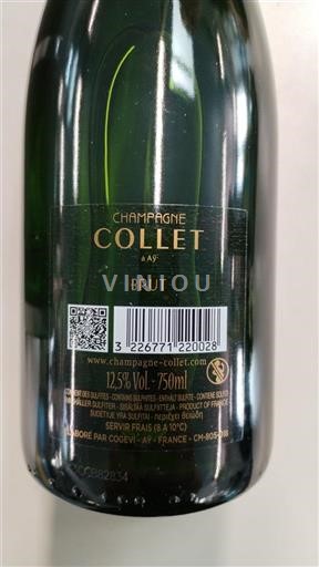 Champaña Champán Champagne Collet Sin añada