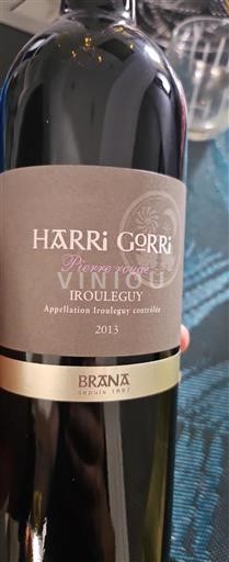 Sydväst Irouléguy Brana Harri Gorri 2013