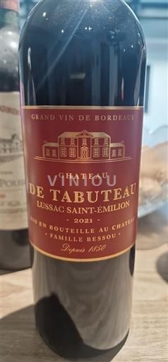 Бордо Люссак-Сент-Емільйон Château Tabuteau 2021