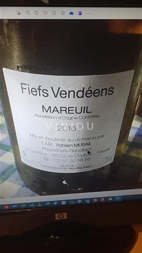 Loirevallei Fiefs Vendéens Domaine Mural 2016