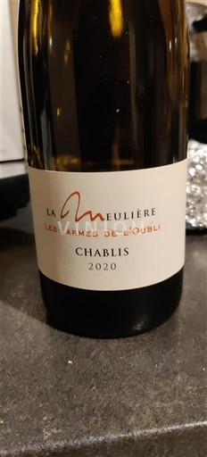 Burgundy Chablis La Meulière Les Larmes de L'oubli 2020