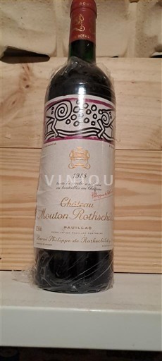 Burdeos Pauillac Château Mouton Rothschild 1988