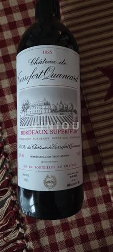 Bordeaux Bordeaux Supérieur Château Terrefort-Quancard 1985