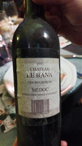 Bordeaux Médoc Château Le Bana 1991