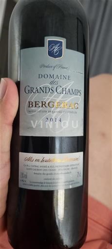 Sud-Ovest Bergerac Domaine Des Grands Champs 2014