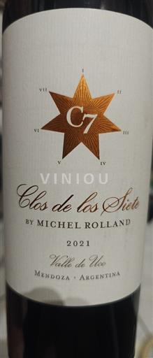 Mendoza Valle de Uco Clos de los Siete By Michel Rolland 2021