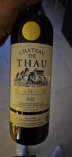 Bordeaux Côtes-de-bourg Château Thau 2022