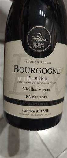 Burgundija Grand Cru Fabrice MASSE Vieilles Vignes 2017