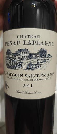 Bordeaux Puisseguin-Saint-Émilion Château Penau Laplagne 2011