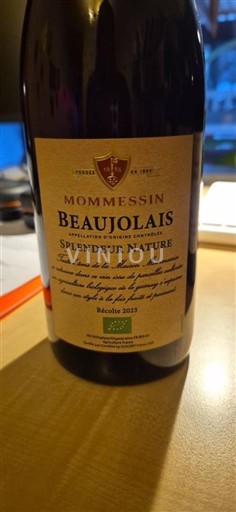 Beaujolais Mommessin Splendeur Nature 2023