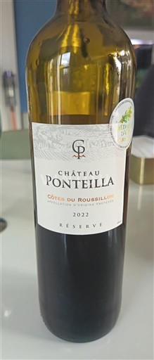 Roussillon Côtes du Roussillon Château Ponteilla Réserve 2022