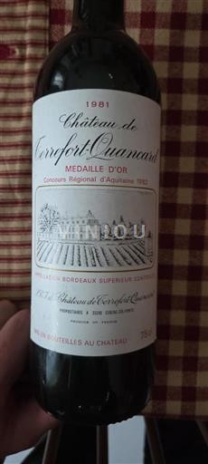 Bordeaux Bordeaux Supérieur Château Terrefort-Quancard 1981