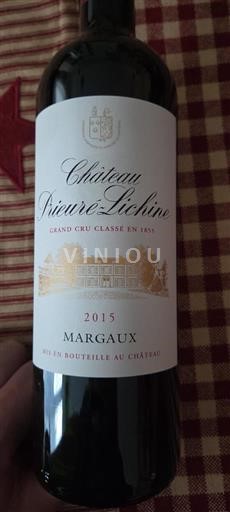 Bordeaux Margaux Grand Cru Château Prieuré-Lichine 2015