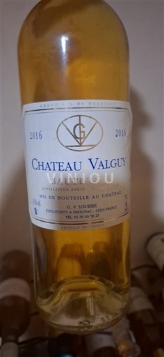 Bordeaux Sauternes Château Valguy 2016
