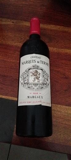 Burdeos Margaux Grand Cru Marquis de Terme 2018