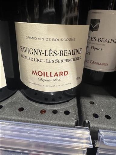 Borgonha Savigny-lès-Beaune Premier Cru Moillard Les Serpentiere 2017