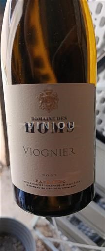 Languedoc og Roussillon Pays d'Oc Domaine Des Homs Viognier 2022