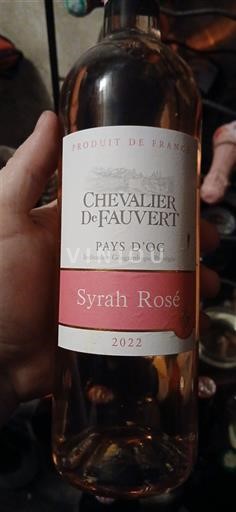 Лангедок та Руссійон Паї д'Ок Chevalier de Fauvert Syrah Rosé 2022
