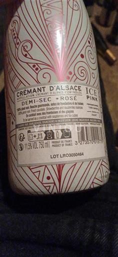 Alsace Crémant d'Alsace Jean Geiler Ice Pink Ikke årgangsbestemt