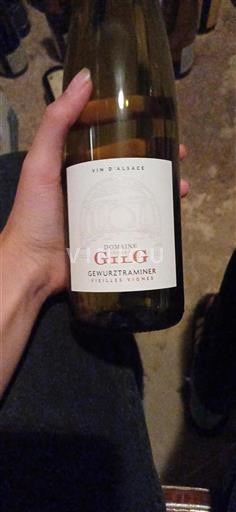 Alzacija Gewürztraminer Grand Cru Domaine Armand Gilg Vieilles Vignes Neleten.