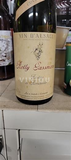 Vin Blanc sec Riesling de Rorschwihr Rolly Gassmann Non millésimé France Alsace Vin de France Grand Cru